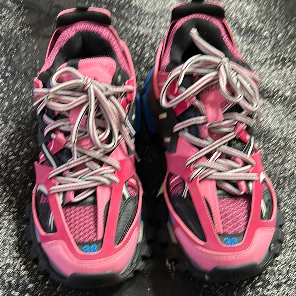 Pink and Black Athletic Sneakers